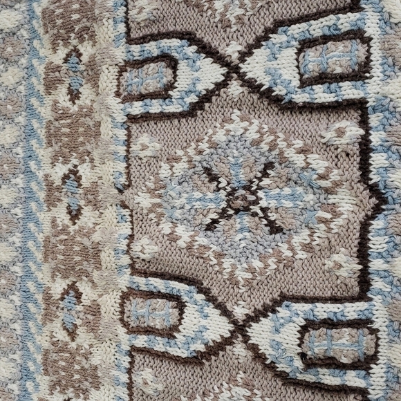 Vintage Handcrafted Cotton Ramie Bulky Sweater by Jennifer & Co. M - Picture 9 of 14